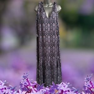 Banana Republic maxi dress with shoulder ties
